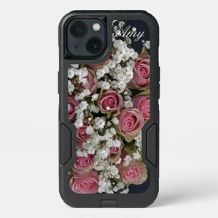 Shabby Chic Pink Roses And White Bouquet iPhone 13 Case