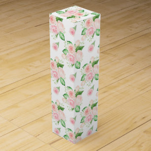 Shabby Chic Pink Roses Wine Box