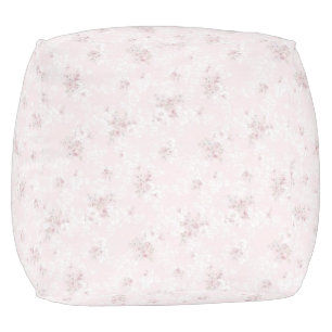 Shabby Chic Pink Series Design 1 Pouf