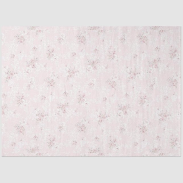 Shabby Chic Pink Series Design 1 Tissue Paper (Front)