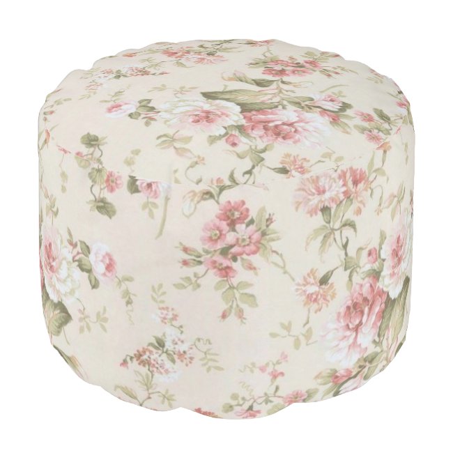 Shabby Chic Pink Series Design 2  Pouf