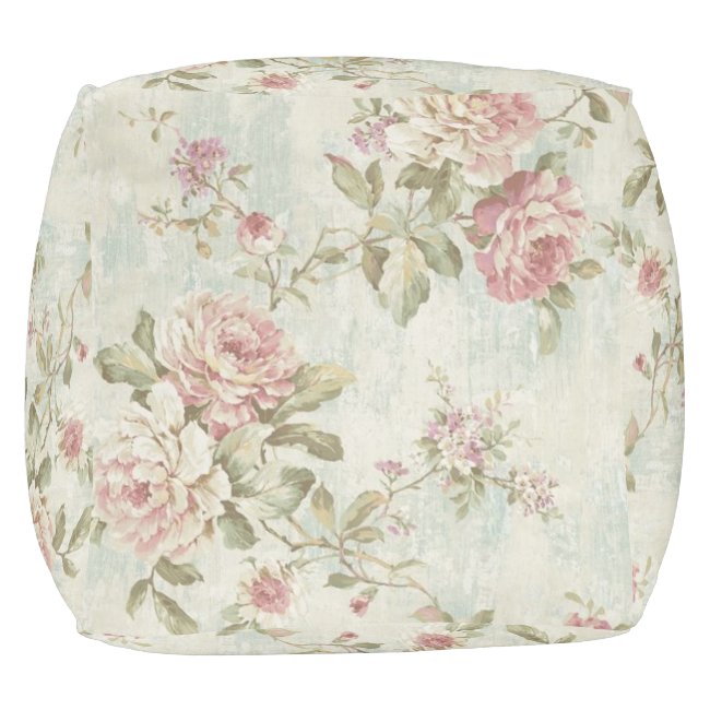 Shabby Chic Pink Series Design 3 Pouf