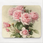 Shabby Chic Pink Victorian Roses Mouse Pad at Zazzle