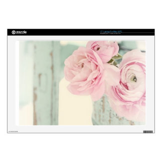 Shabby Chic Pitcher of Pink Flowers Skin For Laptop