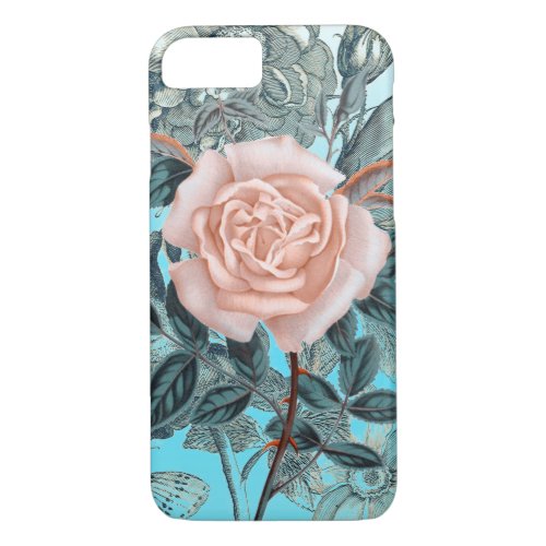 Shabby chic Rose iPhone 87 Case