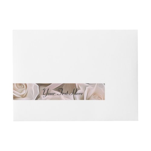 Shabby Chic Rose Floral Elegant Invitation Custom Wrap Around Address Label