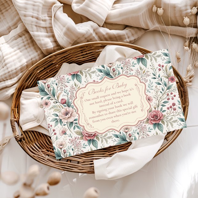 Shabby Chic Rose Garden Books for Baby  Enclosure Card (Creator Uploaded)