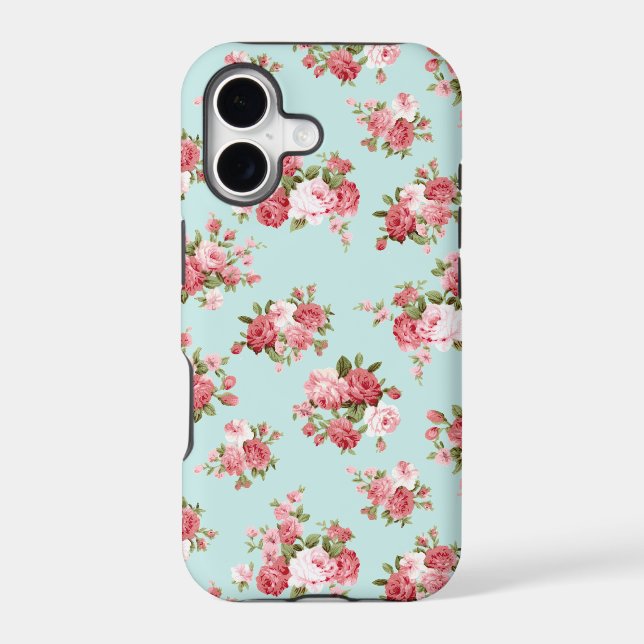 Shabby chic rose iphone case (Back)