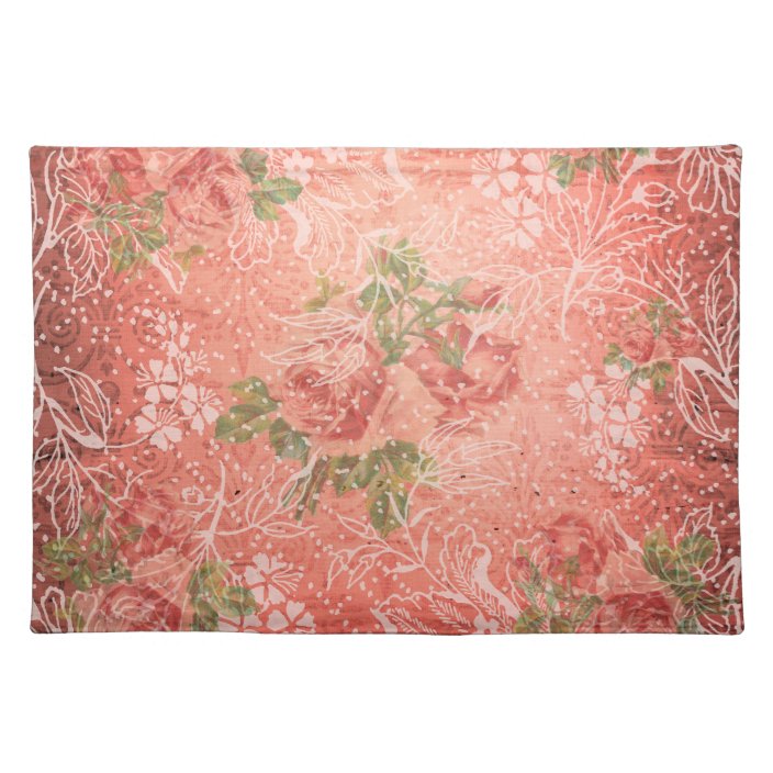 Shabby Chic Rose Placemat | Zazzle.com