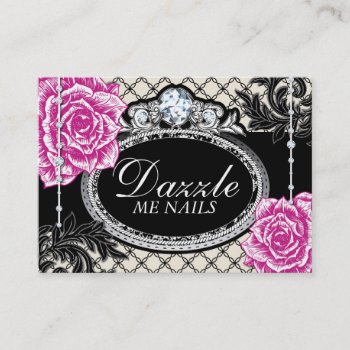 Shabby Chic Roses Nail Salon Gift Certificates by colourfuldesigns at Zazzle