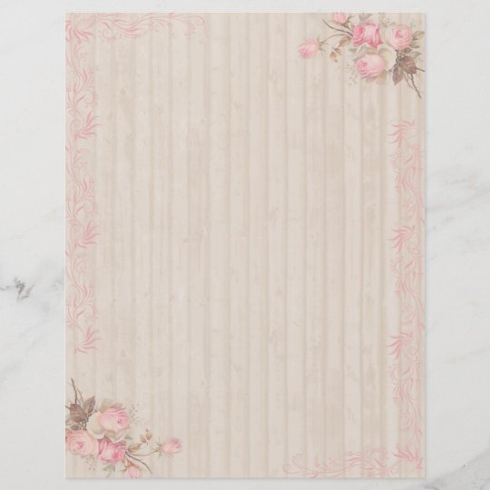 Shabby Chic Scrapbook Paper | Zazzle.com