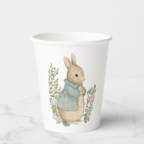 Shabby Chic Spring Rabbit Paper Cups