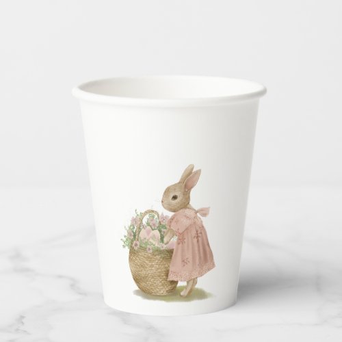 Shabby Chic Spring Rabbit Paper Cups