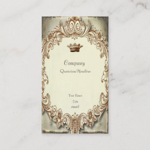Shabby Chic Tattered Crown Business Card