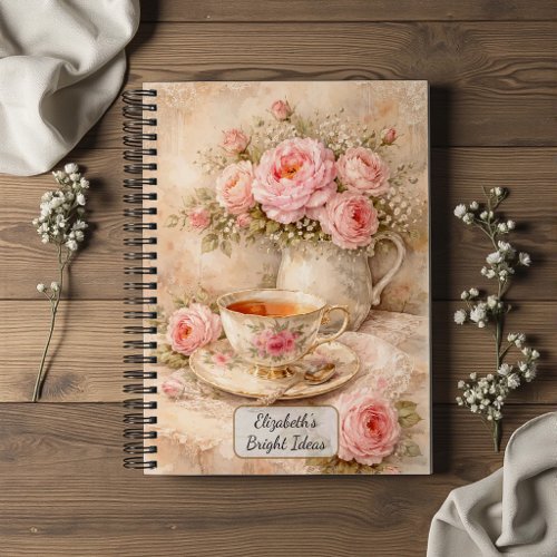 Shabby Chic Tea Cup Notebook