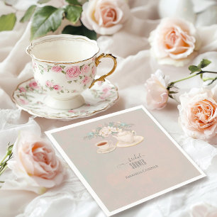 Shabby chic Tea Party Bridal Shower Napkins