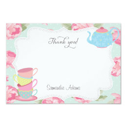 tea party thank you cards