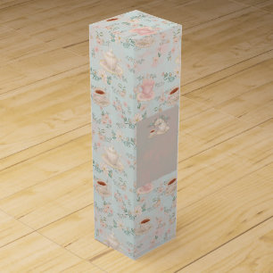Shabby chic Tea Party Wine Box