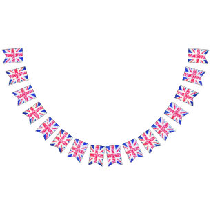 Shabby Chic. Union Jack. Bunting Flags