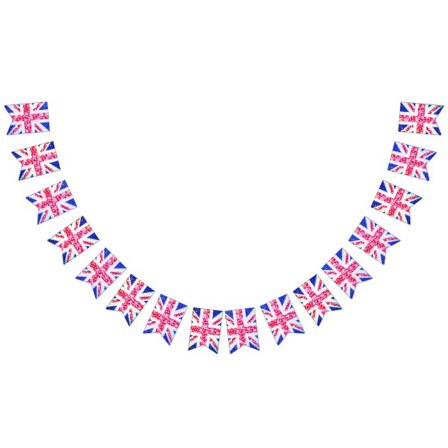 Shabby Chic. Union Jack. Bunting Flags (All)
