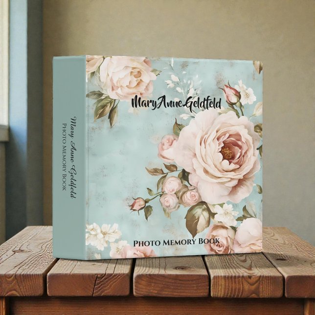 Shabby Chic Victorian Custom Baby Photos 3 Ring Binder (Creator Uploaded)