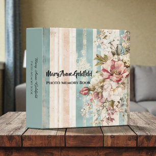 Shabby Chic Victorian Custom Baby Photos 3 Ring Binder