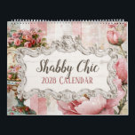 Shabby Chic Vintage Cottage Calendar<br><div class="desc">Add a touch of charm and nostalgia to any space with this beautifully designed Shabby Chic Calendar. Featuring vintage-inspired images of decadent desserts, cozy interior decor, floral accents, and more, each month offers a delightful visual escape. Perfect for small businesses, bakeries, boutiques, salons, and cafes to hand out as branded...</div>