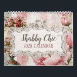 Shabby Chic Vintage Cottage Calendar<br><div class="desc">Add a touch of charm and nostalgia to any space with this beautifully designed Shabby Chic Calendar. Featuring vintage-inspired images of decadent desserts, cozy interior decor, floral accents, and more, each month offers a delightful visual escape. Perfect for small businesses, bakeries, boutiques, salons, and cafes to hand out as branded...</div>