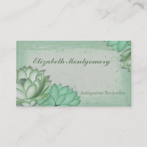 Shabby Chic Vintage Flowers Business Cards