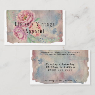 Shabby Chic Vintage Paris Style Business Card
