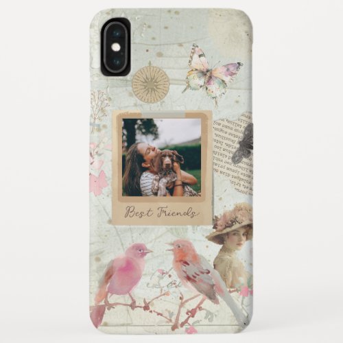 Shabby Chic Vintage Personalized iPhone XS Max Case