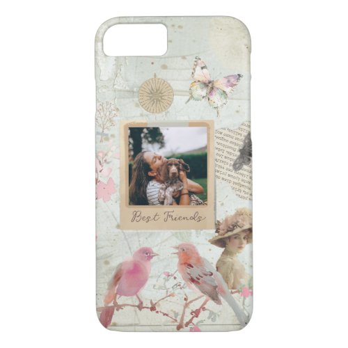 Shabby Chic Vintage Personalized iPhone 87 Case