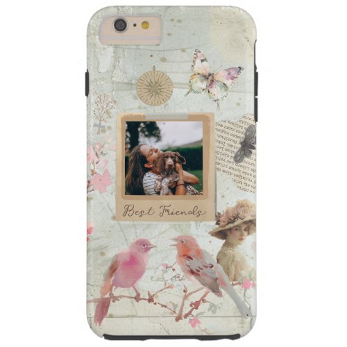 Shabby Chic Vintage Personalized Tough iPhone 6 Plus Case
