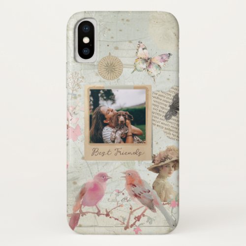 Shabby Chic Vintage Personalized iPhone XS Case