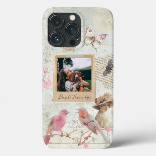 Shabby Chic Vintage Personalized iPhone 13 Pro Case