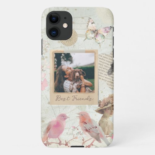 Shabby Chic Vintage Personalized iPhone 11 Case