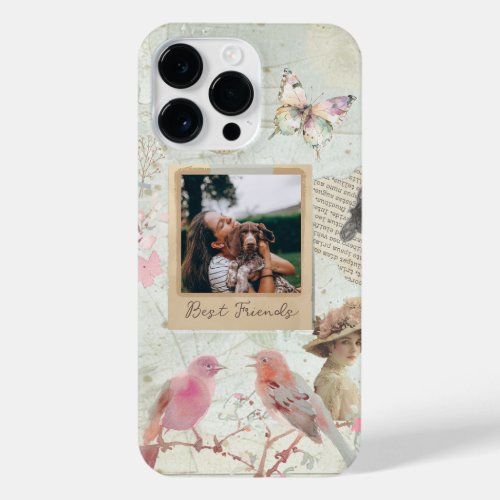 Shabby Chic Vintage Personalized iPhone 14 Pro Max Case