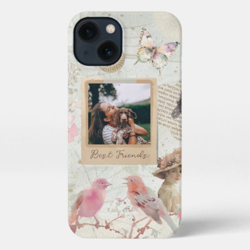 Shabby Chic Vintage Personalized iPhone 13 Case