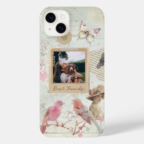 Shabby Chic Vintage Personalized iPhone 14 Plus Case