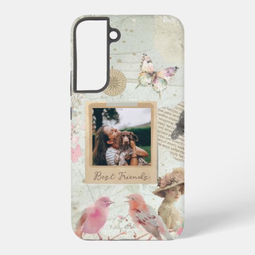 Shabby Chic Vintage Personalized Samsung Galaxy S22 Case