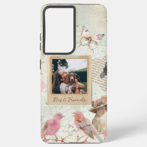 Shabby Chic Vintage Personalized Samsung Galaxy S21 Case