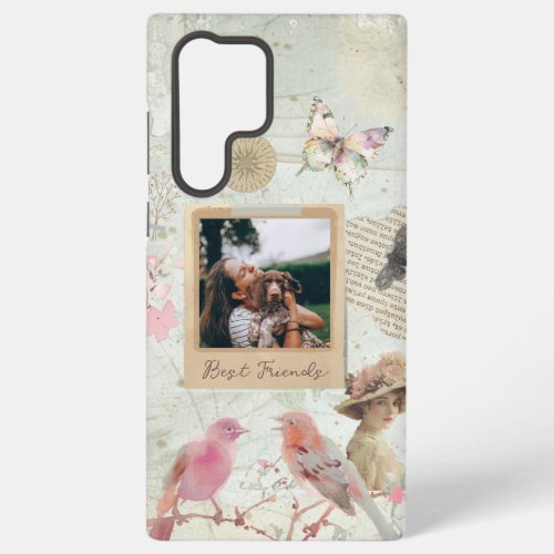 Shabby Chic Vintage Personalized Samsung Galaxy S22 Ultra Case