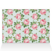 Shabby & Chic Vintage Rose Floral Personalized (Inside Horizontal (Top))