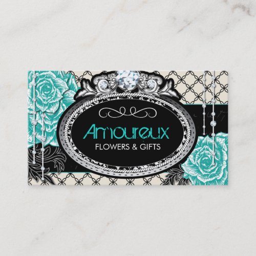 Shabby Chic Vintage Roses Business Cards