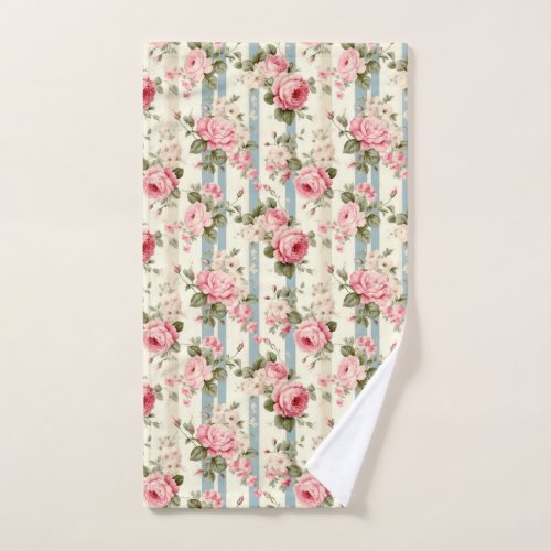 Shabby Chic Vintage Roses Hand Towel