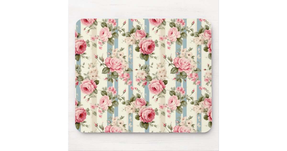 Shabby Chic Vintage Roses Mouse Pad | Zazzle