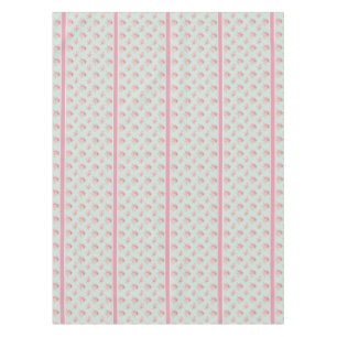 Shabby Chic Vintage Roses Polka Dots Farmhouse Tablecloth