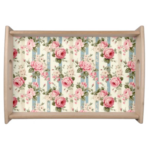 Shabby Chic Vintage Roses Serving Tray
