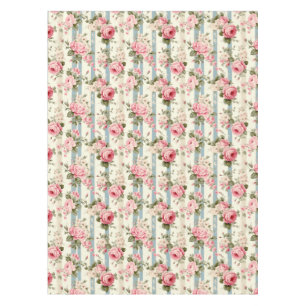 Shabby Chic Vintage Roses Tablecloth