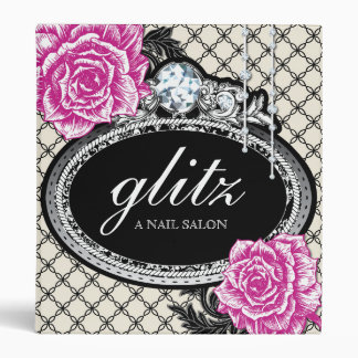 Shabby Chic Vintage Roses with Jewels Binder